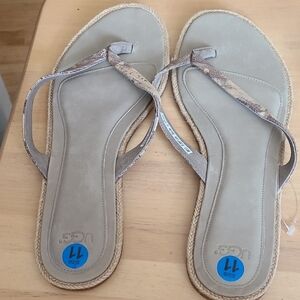 UGG Women's Tan Flip-Flop Sandals